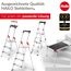 Hailo TP2 Pro Treppenpodest - Arbeitsplattform für Hailo-Leitern bis 4 Stufen - Stabiler Rahmen aus Aluminium - für Private und gewerbliche Nutzung - belastbar bis 150 kg - Gewicht: 9 kg - Silber
