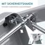 Trittleiter 2 Stufen Leiter Klapptritt Klappleiter Klapptreppe Tritt Haushaltstritt Stehleiter Sprossenleiter klappbar faltbar bis 150 kg (2 Stufen, Silber/schwarz)