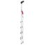 Hailo 5_8814-001 001 EasyClix breite xxl Aluminium-Scherentreppe (4 Stufen), grau