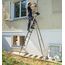 Hailo ProfiStep XXL Sicherheitsleiter, faltbar, Aluminium, 8 Stufen, extra breit