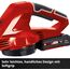 Einhell Akku-Laubbläser GC-CL 18 Li E Solo Power X-Change (18 V, 210 km/h Luftgeschwindigkeit, leicht u. leistungsstark, Drehzahlregelung, Softgrip, ohne Akku) Rot/Schwarz