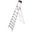 Hailo ProfiStep XXL Sicherheitsleiter, faltbar, Aluminium, 8 Stufen, extra breit
