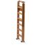 Arredamenti Italia Leiter 170/6 TUSCANIA; Holz - 6 Stufen - zusammenklappbar - mit Sicherheitssystem - Farbe: Kirsche Holz AR-It il Cuore del Legno