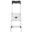 Hailo 5_8814-001 001 EasyClix breite xxl Aluminium-Scherentreppe (4 Stufen), grau