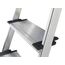 Hailo 5_8814-001 001 EasyClix breite xxl Aluminium-Scherentreppe (4 Stufen), grau