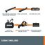 WORX WG583E Akku-Laubbläser/Laubsauger 40V – 3-in-1 Multifunktion zum Laub Zusammenkehren, Aufsaugen & Mulchen - Luftgeschwindigkeit 335 km/h – Luftmenge 575 m³/h - inkl. 2x4Ah Akkus & Ladegerät