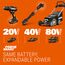 Worx NITRO WG330E Akku Astschere 20V - Müheloses Schneiden dank elektrischen Antrieb, Bürstenloser Motor, inkl. 2Ah Akku und Ladegerät