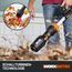 WORX WG543E.9 Nitro Profi Akku-Laubbläser Leafjet 20V - leistungsstarker bürstenloser Motor – Luftgeschwindigkeit 209km/h – Luftmenge 696m³/h - 2 Modi-Switch - leicht & kompakt - ohne Akku & Ladegerät
