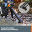 WORX WG583E.9 Akku-Laubbläser/Laubsauger 40V(2x20V), 2 in 1 zum Laub Zusammenkehren & Aufsaugen, max. 575 m³/h Blasleistung, 335km/h Luftstromgeschwindigkeit, 35L Fangsack (ohne Akku und Ladegerät)