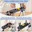 XinSunho Leiter mit 5 Stufen, einziehbarer Handgriff, klappbarer Tritthocker mit rutschfestem breitem Pedal, Aluminiumhocker, Leiter 5 Stufen, 150 kg Sicherheitsleiter für den Haushalt