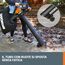 WORX WG583E Akku-Laubbläser/Laubsauger 40V – 3-in-1 Multifunktion zum Laub Zusammenkehren, Aufsaugen & Mulchen - Luftgeschwindigkeit 335 km/h – Luftmenge 575 m³/h - inkl. 2x4Ah Akkus & Ladegerät