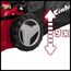 Einhell Benzin-Rasenmäher GC-PM 46/4 S (2 kW, bis 1400 m≤, 4-Takt-Motor, 46 cm Schnittbreite, 50 L Fangsack, abschaltbarer Hinterradantrieb, 9-stufige zentrale Schnitthöhenverstellung 30-80 mm)