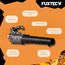 FUXTEC Akku Laubbläser 20V FX-E1LB20 - Inklusive 1 x Li-Ion 4Ah-Akku und 2,4A Ladestation - Laubgebläse zum Entfernen von Laub für Garten, Gehweg und Einfahrt - Leise - bis 38m/s