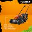 FUXTEC Akku Rasenmäher 40V (2x20V) E1RM20 – Schnittbreite 33cm, Variable Schnitthöhe Elektrorasenmäher, kabellos (Li-Ion Akku & Ladegerät Nicht inklusive)