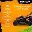 FUXTEC Akku Rasenmäher 40V (2x20V) E1RM20 inkl. 2x20V Li-Ion Batterie 2Ah & Doppel-Ladegerät – Schnittbreite 33cm, Variable Schnitthöhe