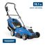 HYUNDAI Elektro-Rasenmäher LM4001E mit Mulchfunktion, Elektromäher, Mulcher, Mäher (40cm, 1800W, 50L Korb, 5-fache zentrale Höhenverstellung)
