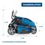 HYUNDAI Elektro-Rasenmäher LM4001E mit Mulchfunktion, Elektromäher, Mulcher, Mäher (40cm, 1800W, 50L Korb, 5-fache zentrale Höhenverstellung)