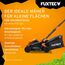 FUXTEC Akku Rasenmäher 40V (2x20V) E1RM20 inkl. 2x20V Li-Ion Batterie 2Ah & Doppel-Ladegerät – Schnittbreite 33cm, Variable Schnitthöhe