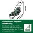 Bosch Akku-Rasenmäher UniversalRotak 2x18V-37-550 (bis zu 500 m2; 18 Volt System; Schnittbreite: 37 cm; ohne Akku und Ladegerät)