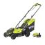RYOBI 18 V ONE+ Akku-Rasenmäher RLM18X33B40 – 33 cm Schnittbreite, inkl. 4,0 Ah Akku & Ladegerät, kompakt & leicht für kleine Rasenflächen