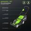 Greenworks 40V Kabelloser Akku Rasenmäher für Flächen bis zu 500 m², 41 cm Schnittbreite, 50-Liter-Sack PLUS zwei 40 V 2Ah-Akkus mit Ladegerät, 3 Jahre Garantie-G40LM41K2X