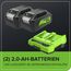 Greenworks Selbstfahrender Akku Rasenmäher 48V (24V x 2) bis zu 480m², 46cm Schnittbreite, 55L Sack Rasenmäher Elektro Plus Zwei 4Ah-Akkus und Doppelladegerät,3 Jahre Garantie,GD24X2LM46SPK4X