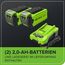 Greenworks 40V Kabelloser Akku Rasenmäher für Flächen bis zu 500 m², 41 cm Schnittbreite, 50-Liter-Sack PLUS zwei 40 V 2Ah-Akkus mit Ladegerät, 3 Jahre Garantie-G40LM41K2X