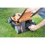 LawnMaster CLMF2434G Akku-Rasenmäher 24V Max 2x4.0Ah Batterie, 34cm, 300m² Mulchen 32L, 20-70mm 6-Stufige Schnitthöhenverstellung