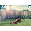 LawnMaster CLMF2434G Akku-Rasenmäher 24V Max 2x4.0Ah Batterie, 34cm, 300m² Mulchen 32L, 20-70mm 6-Stufige Schnitthöhenverstellung
