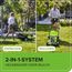 Greenworks 40 V Kabelloser Akku Rasenmäher, 41 cm Schnittbreite mit 40V 4Ah-Akku & 2A Universal Ladegerät Boni 40 V 5Ah-Akku