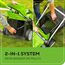Greenworks 40 V 43,2 cm schnurloser (Push) Rasenmäher (75+ kompatible Werkzeuge), 4,0 Ah Akku und Ladegerät im Lieferumfang enthalten