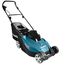 Makita Akku-Rasenmäher (2 x 18 V, ohne Akku + Ladegerät, ohne Akku, ohne Ladegerät) DLM431Z, Blau, Silber