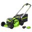 Greenworks Pro 60V 51cm Brushless Nascower Kabellos Schnitthöhe 25-85mm Klappgriff Vertikale Lagerung mit 60 Liter Beutel (mit Akku und 4Ah Ladegerät)