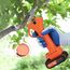 Professionelle Elektrische Astschere, Bravolu Mini Elektro Astschere mit 21V Batterie 2 Stück 2000mAh Lithium-Batterie, 30mm Gartenschere Elektrisch Gartenschere für Hecke, Baum, Obst