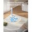 Dreo Smart 20dB Leiser Turmventilator, 10 m Wurfweite 4 Geschwindigstufen 4 Modi 8 Std. Timer 90° oszillierende Ventilator mit Kühlung WLAN & Fernbedienung für Schlafzimmer, Nomad OneS, Weiß