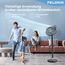 PELONIS Ventilator 16 Zoll, Standventilator mit Fernbedienung Höhenverstellbar, Ventilator Leise Schlafzimmer mit 9 Geschwindigkeitsstufen und 8 Stunden Timer