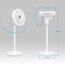 LeaderPro 2in1 DC Motor Standventilator - Ventilator Leise 12.8dB 3D Oszillierend mit Fernbedienung/Energie Sparen/Turbo Luftzirkulator Raumventilator