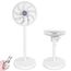 LeaderPro 2in1 DC Motor Standventilator - Ventilator Leise 12.8dB 3D Oszillierend mit Fernbedienung/Energie Sparen/Turbo Luftzirkulator Raumventilator