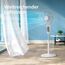 Philips Standventilator Serie 1000 - Leistungsstark & Leise, 38 dB, Höhenverstellbar, Neigbar, Oszillation, Timer, Weiß (CX1220/00)