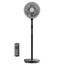 PELONIS Standventilator mit Fernbedienung Touch Display 3D Zirkulation 36.5dB Leise 10m Luftstrom Höhenverstellbar 60/111cm 4 Stufen mit Timer, Abnehmbarer Schutzgitter Rotationslüfter