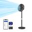 Philips Smart Standventilator Serie 3000. Starke & extrem leise SilentWings-Technologie. 19 dB. 2-in-1-Tisch- & Standventilator. Neig- & drehbar. App-Steuerung. 12-St.-Timer. Schwarz (CX3550/01)