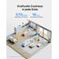 PELONIS Standventilator mit Fernbedienung Touch Display 3D Zirkulation 36.5dB Leise 10m Luftstrom Höhenverstellbar 60/111cm 4 Stufen mit Timer, Abnehmbarer Schutzgitter Rotationslüfter