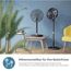 Philips Smart Standventilator Serie 3000. Starke & extrem leise SilentWings-Technologie. 19 dB. 2-in-1-Tisch- & Standventilator. Neig- & drehbar. App-Steuerung. 12-St.-Timer. Schwarz (CX3550/01)