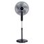 Midea FS40-15FR Standventilator Leise mit Fernbedienung,3 Geschwindigkeitsstufen,LED Anzeige, 7,5H Timer,höhenverstellbar, 80°Oszil-lationsfunktion, 55W Kraftvoller,Ventilator,Luftzirkulation, Schwarz