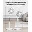 Midea FS40-23MR Standventilator mit 3 Geschwindigkeiten, Teleskophöhe und -größe, Fernbedienung, duales Beschleunigungssystem, 90-Grad-Schwingung nach links und rechts