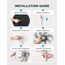 Midea FS40-23MR Standventilator mit 3 Geschwindigkeiten, Teleskophöhe und -größe, Fernbedienung, duales Beschleunigungssystem, 90-Grad-Schwingung nach links und rechts