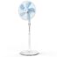 Brandson - Standventilator 50 W - Standlüfter 40 cm - Ventilator höhenverstellbar – Neigungswinkel 30° verstellbar - hoher Luftdurchsatz - 3 Geschwindigkeitsstufen – Oszillation 80° - weiß
