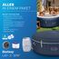 Bestway Lay-Z-SPA Energiespar-Whirlpool Miami AirJet, Ø 180 x 66 cm, 4 Personen, Heizung, Frostwächter, 120 AirJet-Düsen, Energiespardämmung, Thermo-Abdeckung, Dunkelblau