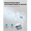 Midea FS40-16JA Standventilator, Starke Windkraft, Großes Luftvolumen, 40 W Leistung, Fernbedienung, Leiser Betrieb 55 dB-65 dB, Höhenverstellbar: Bis zu 130 mm, Drei-Geschwindigkeits-Einstellung