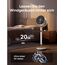 Dreo Smart Standventilator mit RGB Light, 120° +120° Oszillierender Ventilator mit Fernbedienung, 20dB Leiser Bodenventilator für Schlafzimmer, 90ft, 8H Timer, Weiß
